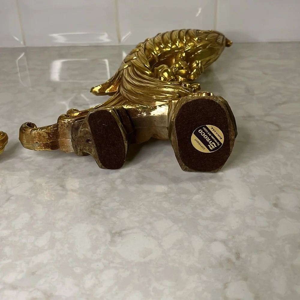 Vintage Syroco Gold Pheasant Peacock Mid Century Birds, Statues, Figurines - Picture 3 of 14